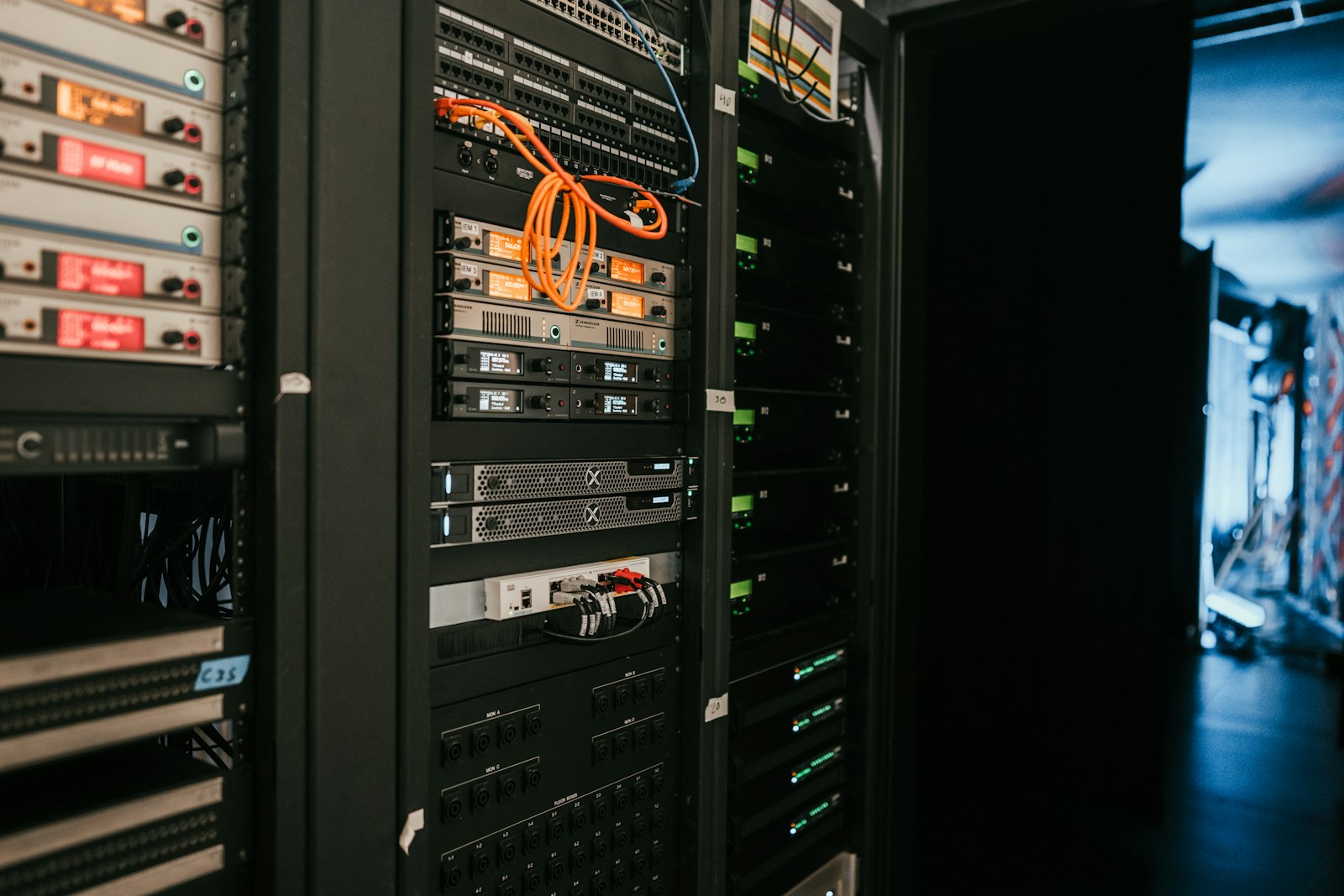 Server rack representing self-hosted personal infrastructure